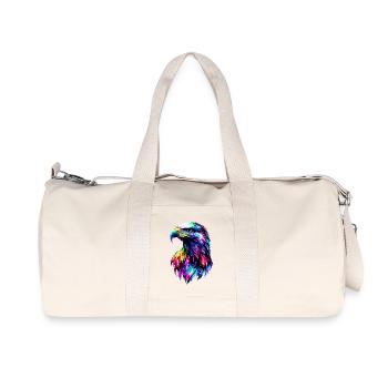 Aigle Pygargue à tête blanche Aigle royal Pygargue à queue blanche - Sac de sport en toile recyclée Stanley/Stella - blanc naturel - Devant