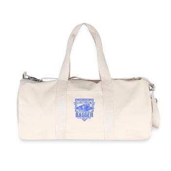 Excavator Driver Sayings Construction Equipment Operator Building Construction - Recycled Canvas Sports Bag by Stanley/Stella - natural - Front