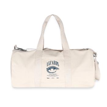 Langue Bleue Scinque Reptile Keeper Streetwear - Sac de sport en toile recyclée Stanley/Stella - blanc naturel - Devant