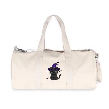 Cat Halloween - Recycled Canvas Sports Bag by Stanley/Stella - natural - Front