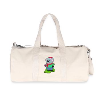 Canne de Noël Koala - Sac de sport en toile recyclée Stanley/Stella - blanc naturel - Devant