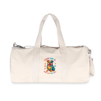 Bulldog - Recycled Canvas Sports Bag by Stanley/Stella - natural - Front