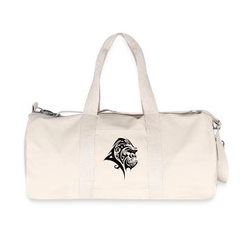 Gorilla Silberrücken Tribal - Recycelte Canvas-Sporttasche von Stanley/Stella - Naturweiß - Vorne
