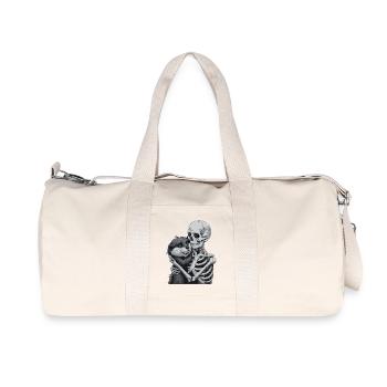 Squelette de loutre pour Halloween - Sac de sport en toile recyclée Stanley/Stella - blanc naturel - Devant