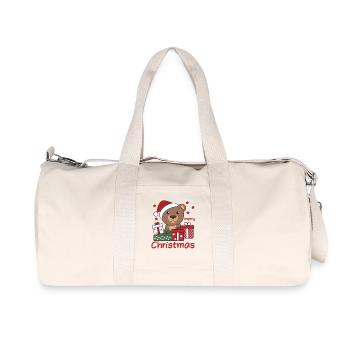 Bear Christmas Gift Winter Animals Bears - Recycled Canvas Sports Bag by Stanley/Stella - natural - Front