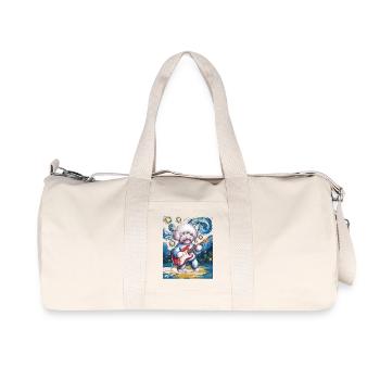 Bichon frisé de la nuit étoilée - Sac de sport en toile recyclée Stanley/Stella - blanc naturel - Devant
