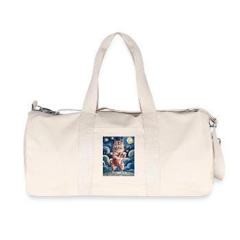 Starry Night Akita - Recycled Canvas Sports Bag by Stanley/Stella - natural - Front