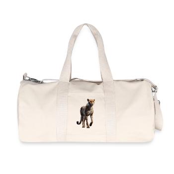 Cheetah Cheetah Big Cat Cat Lover Cheetah - Recycled Canvas Sports Bag by Stanley/Stella - natural - Front