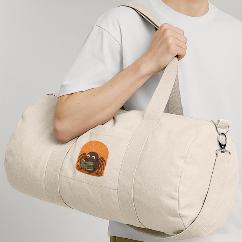 Spider reader insect design with sunset Recycled Canvas Sports Bag by Stanley/Stella