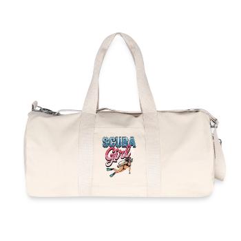 Conception de plongée sous-marine pour fille - Sac de sport en toile recyclée Stanley/Stella - blanc naturel - Devant