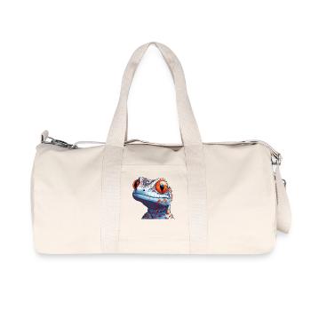 Tokay-Geckos Tokay-Gecko - Recycelte Canvas-Sporttasche von Stanley/Stella - Naturweiß - Vorne