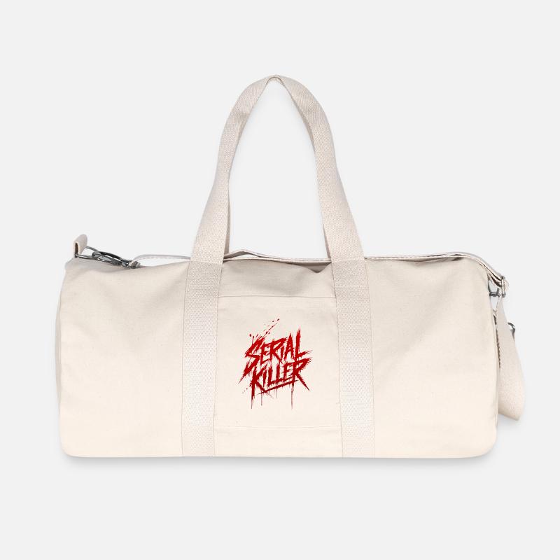 Serial killer - Recycelte Canvas-Sporttasche von Stanley/Stella - Naturweiß