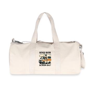 Are we already there Camper Adventure Motorhome - Recycled Canvas Sports Bag by Stanley/Stella - natural - Front