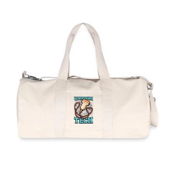 Sonographer Ultrasound Tech Sonography Xray Tech - Recycled Canvas Sports Bag by Stanley/Stella - natural - Front