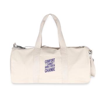 Empowering Change Quote Design, Motivational  - Recycled Canvas Sports Bag by Stanley/Stella - natural - Front