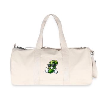 Coole Gurke Cartoon Sonnenbrille Sommer Spaß - Recycelte Canvas-Sporttasche von Stanley/Stella - Naturweiß - Vorne
