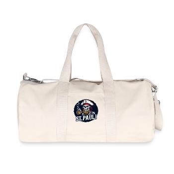 St.Pauli Kiez Hamburg Totenkopf Sankt Pauli - Recycled Canvas Sports Bag by Stanley/Stella - natural - Front
