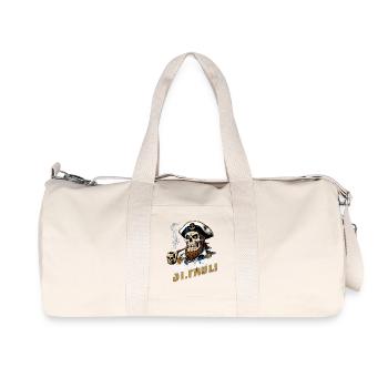 St.Pauli Kiez Hamburg Totenkopf Sankt Pauli - Recycled Canvas Sports Bag by Stanley/Stella - natural - Front