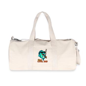 Reel Cool Dad – Funny Angler Gift - Recycled Canvas Sports Bag by Stanley/Stella - natural - Front
