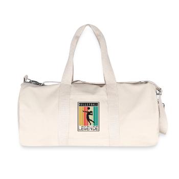 Volleyball Coach Gifts Volleyball Players - Recycled Canvas Sports Bag by Stanley/Stella - natural - Front