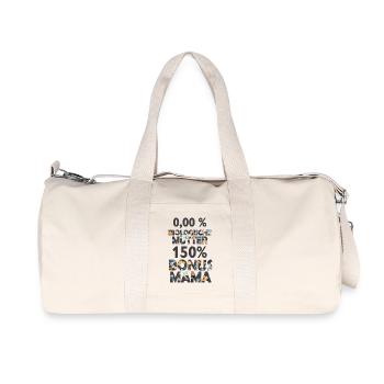 Bonus Mama Mutter Stiefmama Stiefmutter Geschenk - Recycelte Canvas-Sporttasche von Stanley/Stella - Naturweiß - Vorne