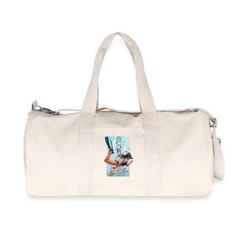Scuba Girl Diver Design - Sac de sport en toile recyclée Stanley/Stella - blanc naturel - Devant