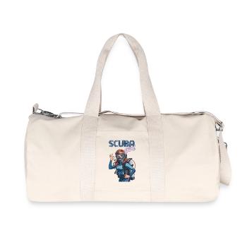 Scuba Girl Diver Design - Sac de sport en toile recyclée Stanley/Stella - blanc naturel - Devant