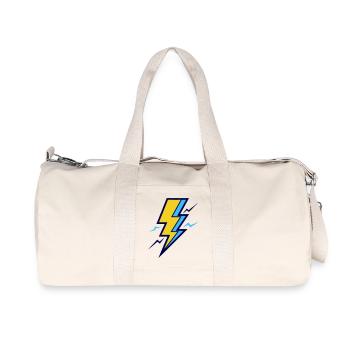 Yellow and Blue Ray - Recycled Canvas Sports Bag by Stanley/Stella - natural - Front