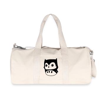 Owl Kawaii – cute owl motif in cartoon style - Recycled Canvas Sports Bag by Stanley/Stella - natural - Front