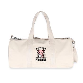 Don’t Talk to Me - Café Axolotl - Sac de sport en toile recyclée Stanley/Stella - blanc naturel - Devant