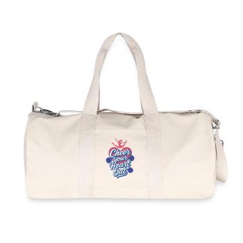Je connais H.T.M.L - Comment rencontrer des dames - Sac de sport en toile recyclée Stanley/Stella - blanc naturel - Devant