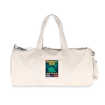 Toadally Rad Disco Frog Magazine - Recycled Canvas Sports Bag by Stanley/Stella - natural - Front