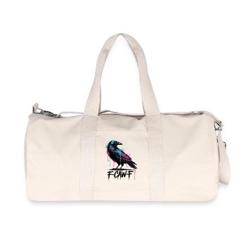 F-Caw-F Meme Crow - Sac de sport en toile recyclée Stanley/Stella - blanc naturel - Devant