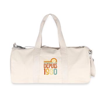Incroyable Depuis 1980 Football Vintage - Sac de sport en toile recyclée Stanley/Stella - blanc naturel - Devant