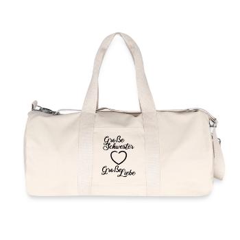Big Sister Big Love - Recycled Canvas Sports Bag by Stanley/Stella - natural - Front