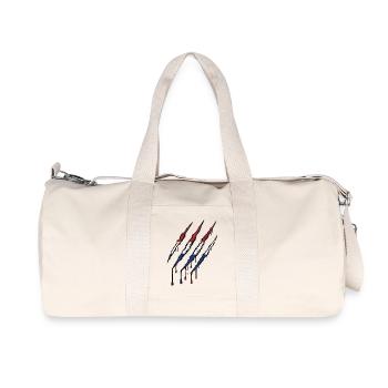 Niederlande Kralle Holland Oranje Kratzspur  - Recycelte Canvas-Sporttasche von Stanley/Stella - Naturweiß - Vorne