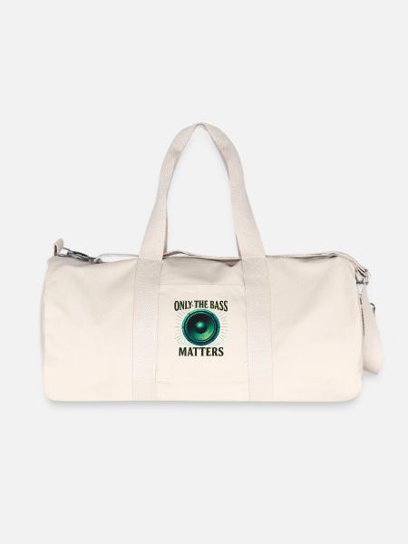 Techno – Seules les basses comptent - Sac de sport en toile recyclée Stanley/Stella - blanc naturel