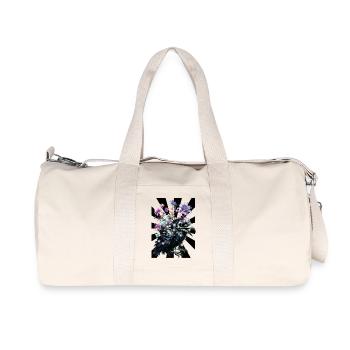 Halloween Flowers Crow Raven - Recycled Canvas Sports Bag by Stanley/Stella - natural - Front