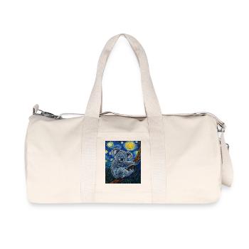 Koala Australien Van Gogh Style Starry Night - Recycelte Canvas-Sporttasche von Stanley/Stella - Naturweiß - Vorne