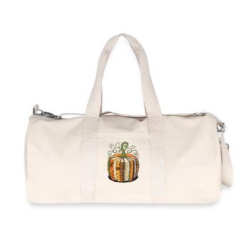 Book Pumpkin for Bookworms Pumpkin Books - Recycled Canvas Sports Bag by Stanley/Stella - natural - Front