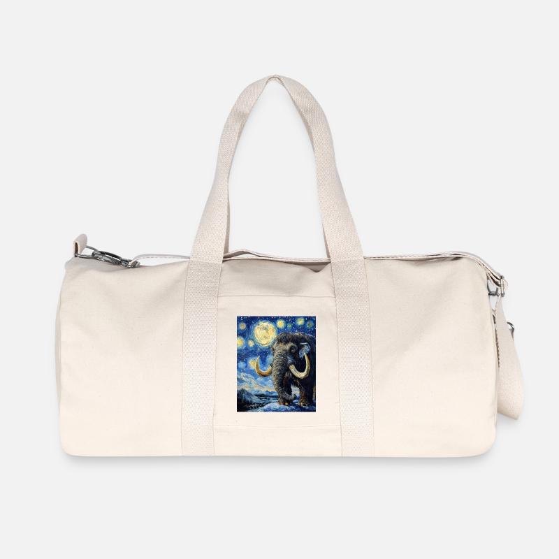 Mammut Van Gogh Starry Night - Recycelte Canvas-Sporttasche von Stanley/Stella - Naturweiß