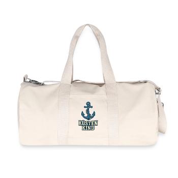 Coastal Child Anchor Motif - Recycled Canvas Sports Bag by Stanley/Stella - natural - Front