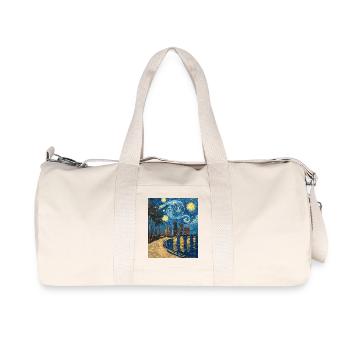 Miami Beach Florida Van Gogh Starry Night - Recycelte Canvas-Sporttasche von Stanley/Stella - Naturweiß - Vorne