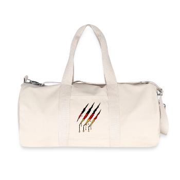 Marques d’égratignures de l’Allemagne patriotique - Sac de sport en toile recyclée Stanley/Stella - blanc naturel - Devant