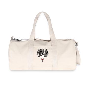 Like a great wine, I get better with age - Recycled Canvas Sports Bag by Stanley/Stella - natural - Front
