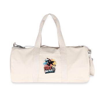 Frei bewegender Tanz Burst - Recycelte Canvas-Sporttasche von Stanley/Stella - Naturweiß - Vorne