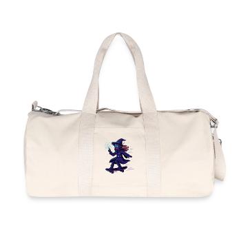Neon witch on the skateboard - Recycled Canvas Sports Bag by Stanley/Stella - natural - Front