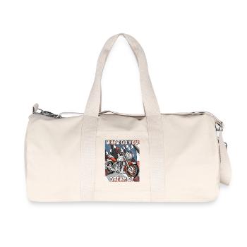 MOTO DE QUOI RÊVEZ-VOUS - Sac de sport en toile recyclée Stanley/Stella - blanc naturel - Devant