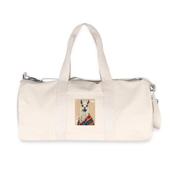 Lama - Recycelte Canvas-Sporttasche von Stanley/Stella - Naturweiß - Vorne