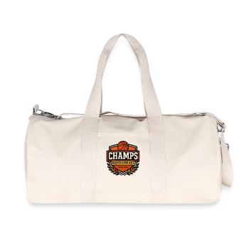 Basketball Champs Deutschland Basketballer  - Recycelte Canvas-Sporttasche von Stanley/Stella - Naturweiß - Vorne